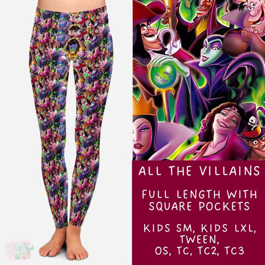 Ready to Ship - All The Villains - Kids SM, TC3