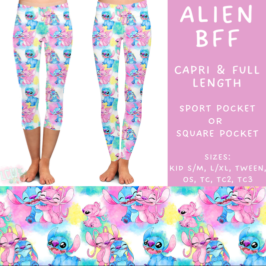 Batch #302 Magical Faves 11 - Closes 3/12 - ETA early/mid May - Alien BFF Full and Capri Length Leggings