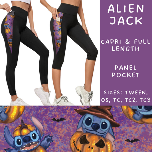 Ready To Ship - Alien Jack Panel Pocket Capri Length Leggings - TC2