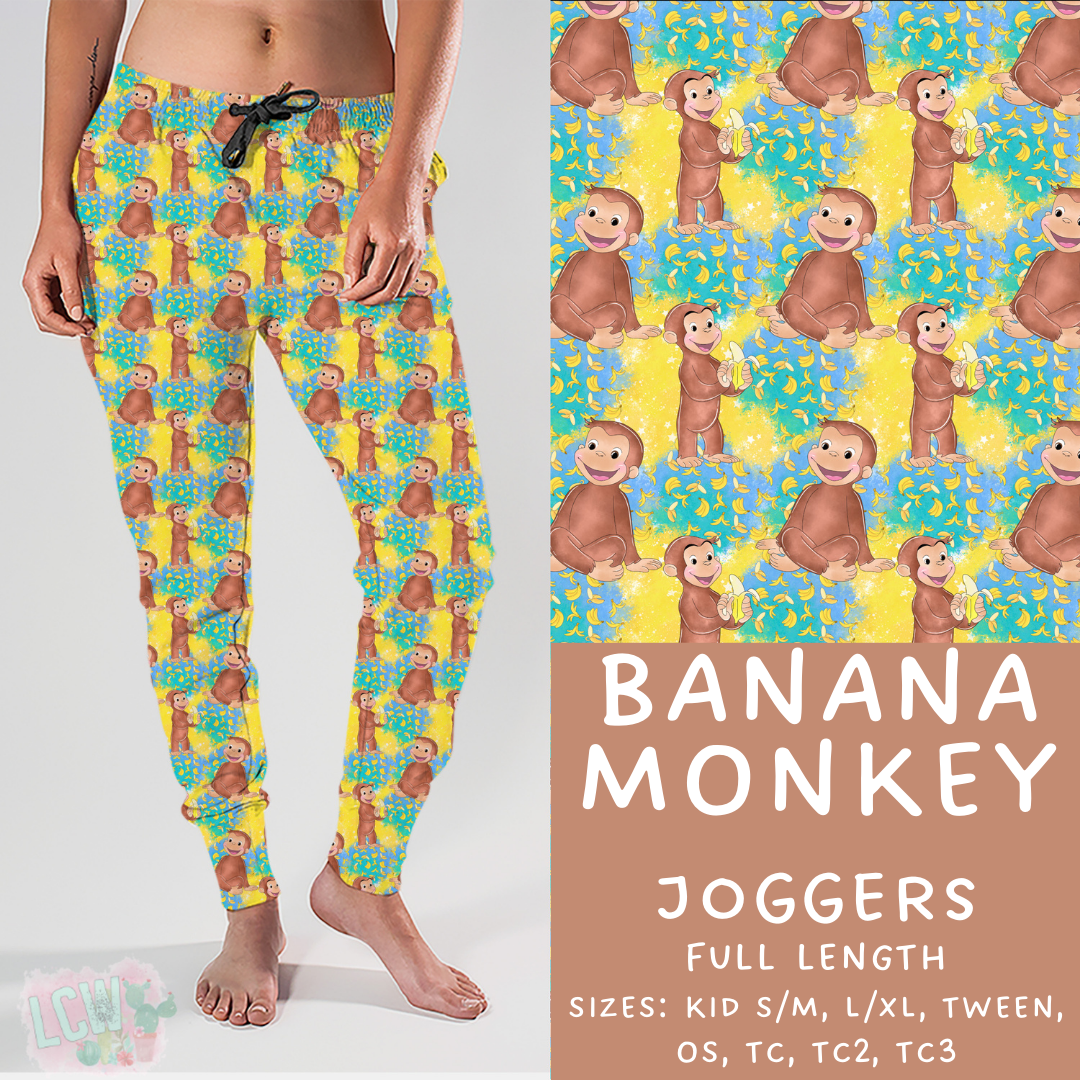 Batch #308 - Storybook Collection 2 - Closes 3/21 - ETA mid May - Banana Monkey Joggers