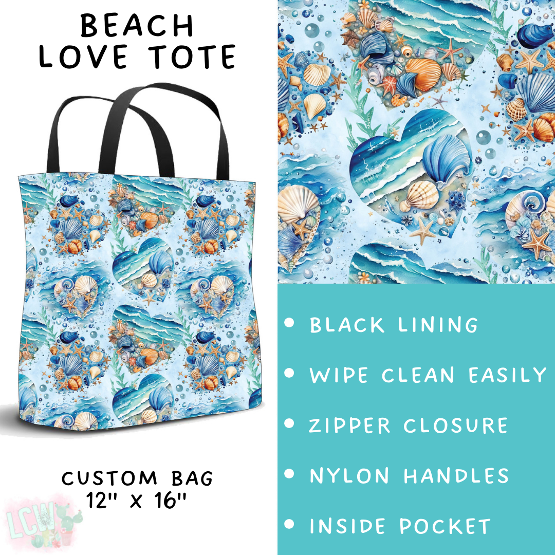 Batch #307 - Sea Life - Closes 3/20 - ETA mid May - Beach Love Tote