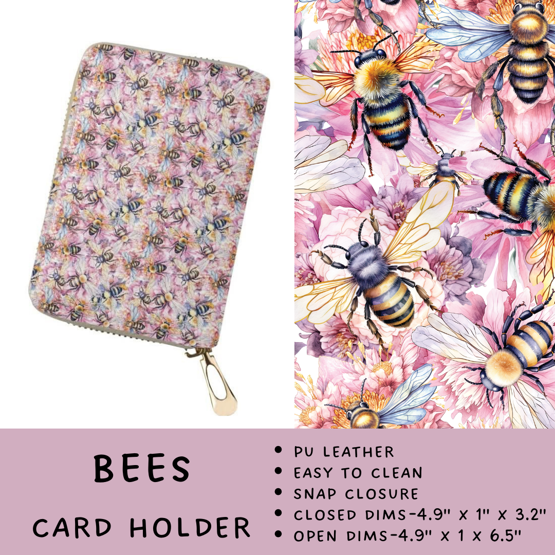 Batch #309 - Card Holders & Mini Backpacks - Closing 3/24 - ETA late May - Bees Card Holder