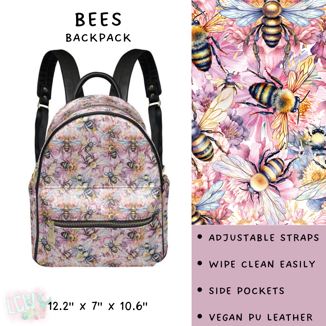 Batch #309 - Card Holders & Mini Backpacks - Closing 3/24 - ETA late May - Bees Mini Backpack