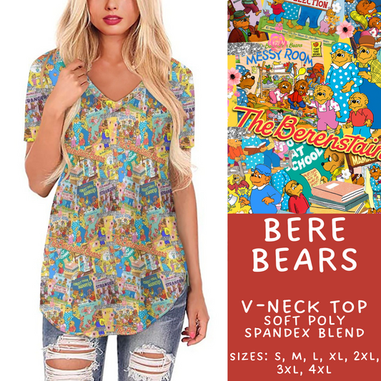 Batch #308 - Storybook Collection 2 - Closes 3/21 - ETA mid May - Bere Bears V-Neck Tee