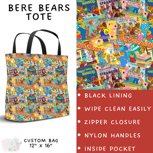 Batch #308 - Storybook Collection 2 - Closes 3/21 - ETA mid May - Bere Bears Tote