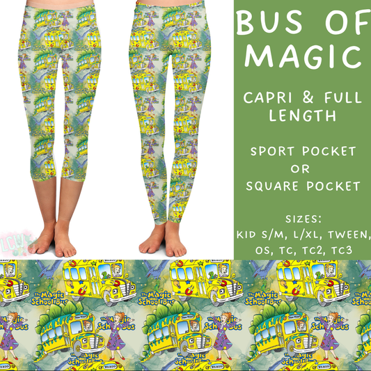 Batch #308 - Storybook Collection 2 - Closes 3/21 - ETA mid May - Bus of Magic Full and Capri Length Leggings