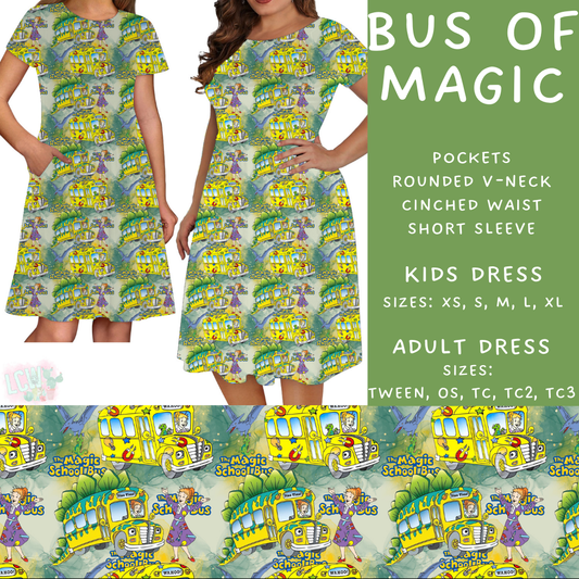 Batch #308 - Storybook Collection 2 - Closes 3/21 - ETA mid May - Bus of Magic Adult & Kids Dresses