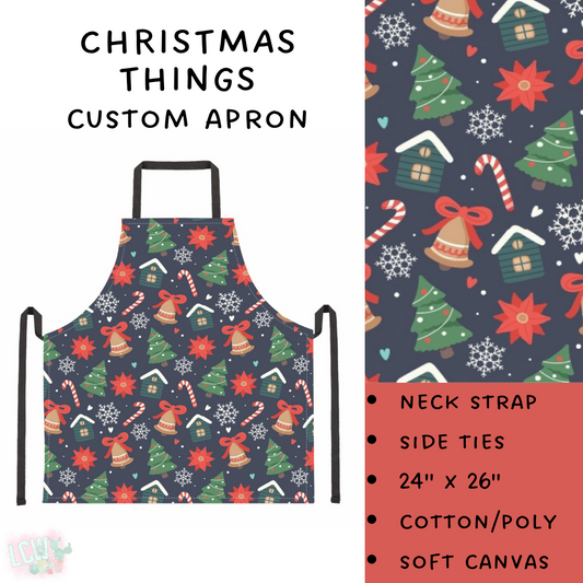 Ready To Ship - Christmas Things Apron