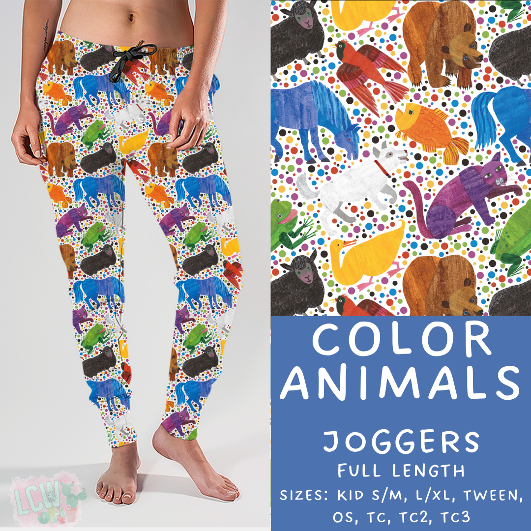 Batch #308 - Storybook Collection 2 - Closes 3/21 - ETA mid May - Color Animals Joggers