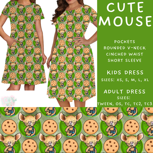 Batch #308 - Storybook Collection 2 - Closes 3/21 - ETA mid May - Cute Mouse Adult & Kids Dresses