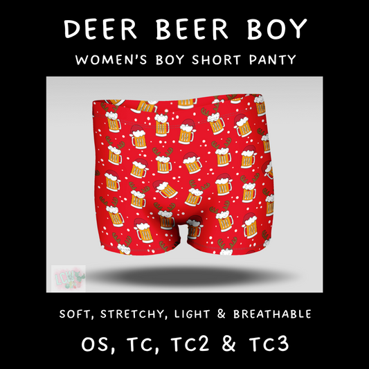 Ready To Ship - Deer Beer Boy Shorts