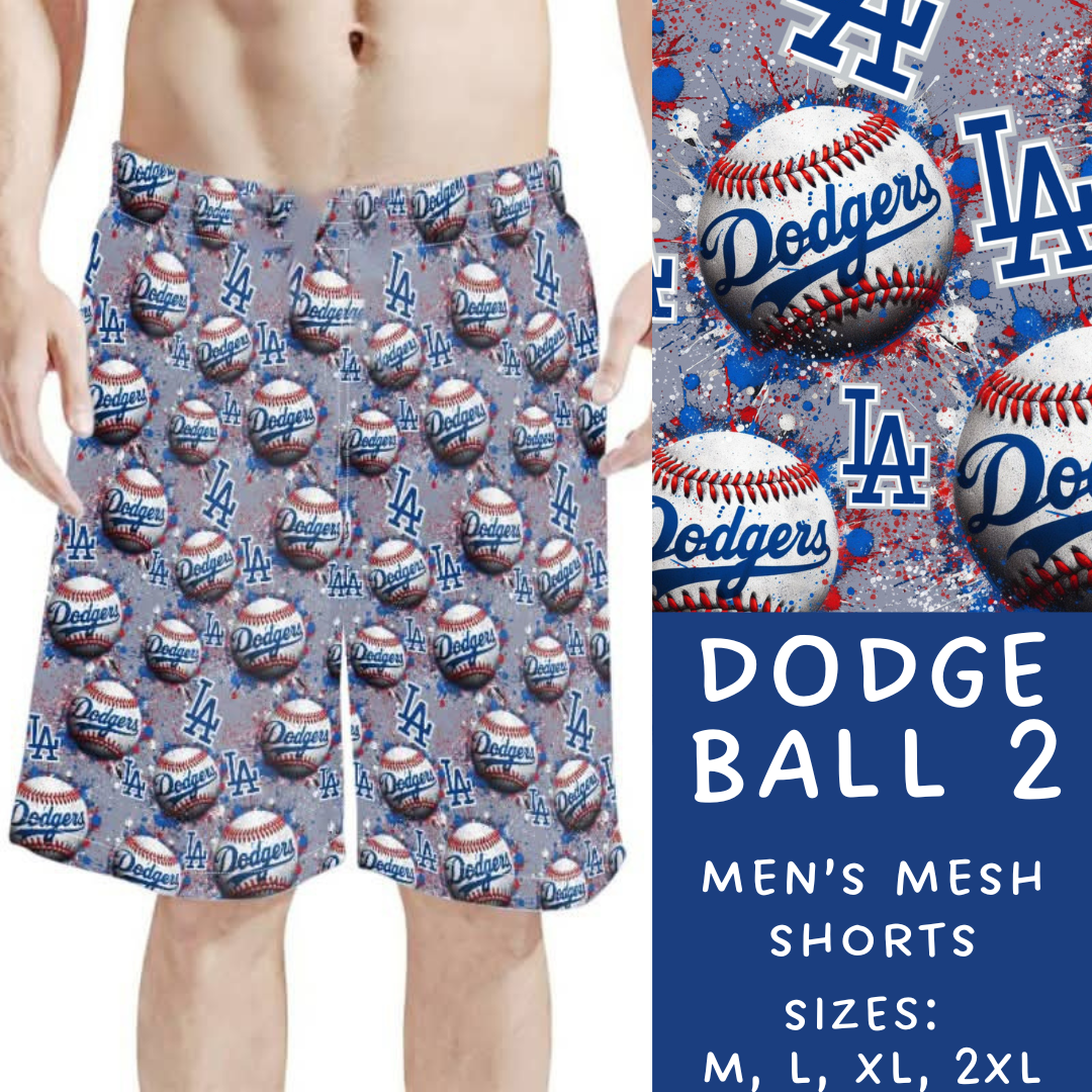 Batch #310 - Men's Baseball Shorts - Closes 3/26 - ETA mid/late May - Dodge Ball 2 Men's Shorts