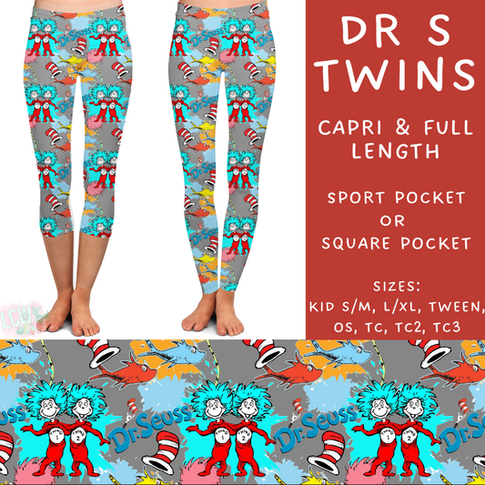 Batch #308 - Storybook Collection 2 - Closes 3/21 - ETA mid May - Dr S Twins Full and Capri Length Leggings