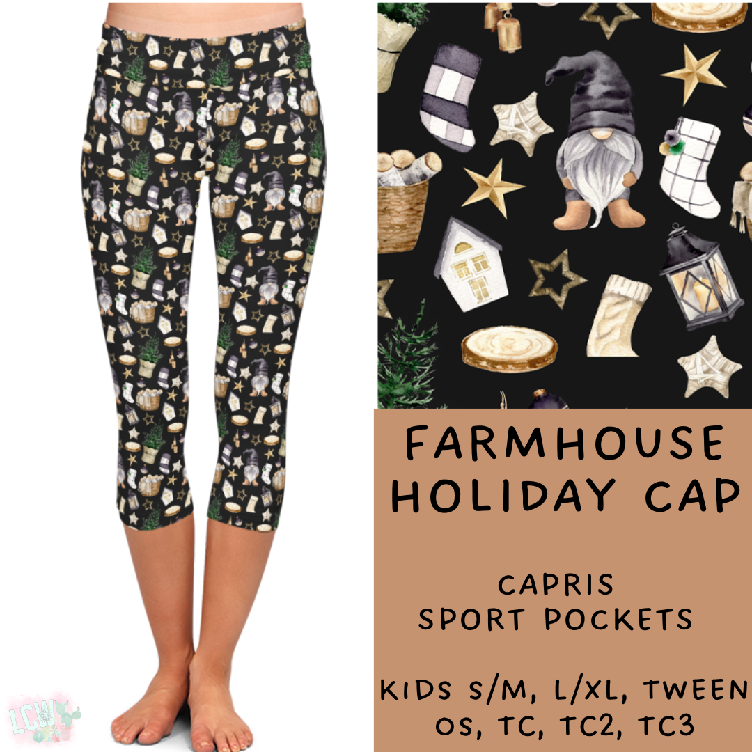 Ready To Ship - Farmhouse Holiday Leggings & Capris