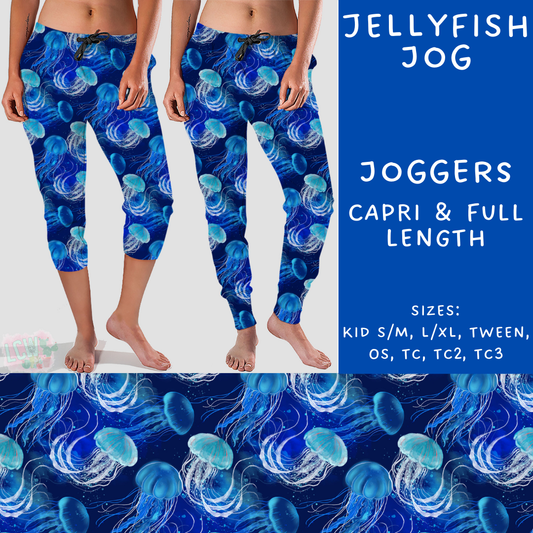 Batch #307 - Sea Life - Closes 3/20 - ETA mid May - Jellyfish Full and Capri Length Joggers