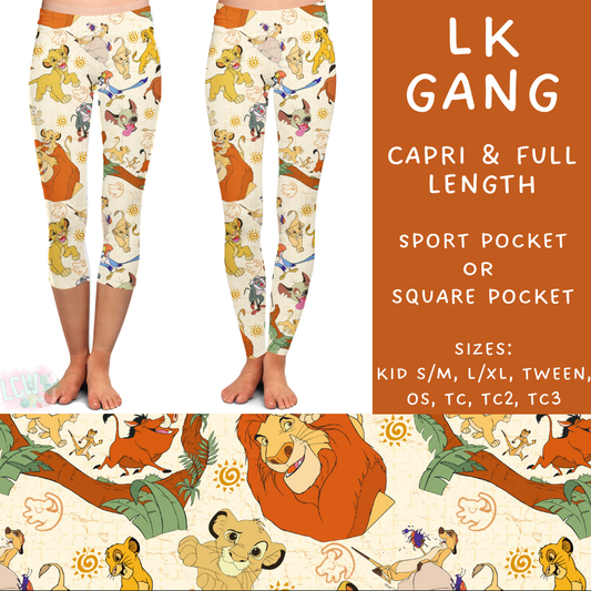 Batch #302 Magical Faves 11 - Closes 3/12 - ETA early/mid May - LK Gang Full and Capri Length Leggings