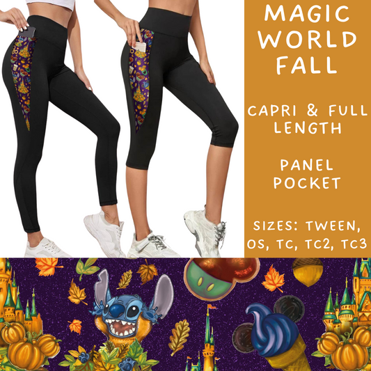 Ready To Ship - Magic World Fall Pocket Capri Length Leggings - TC2