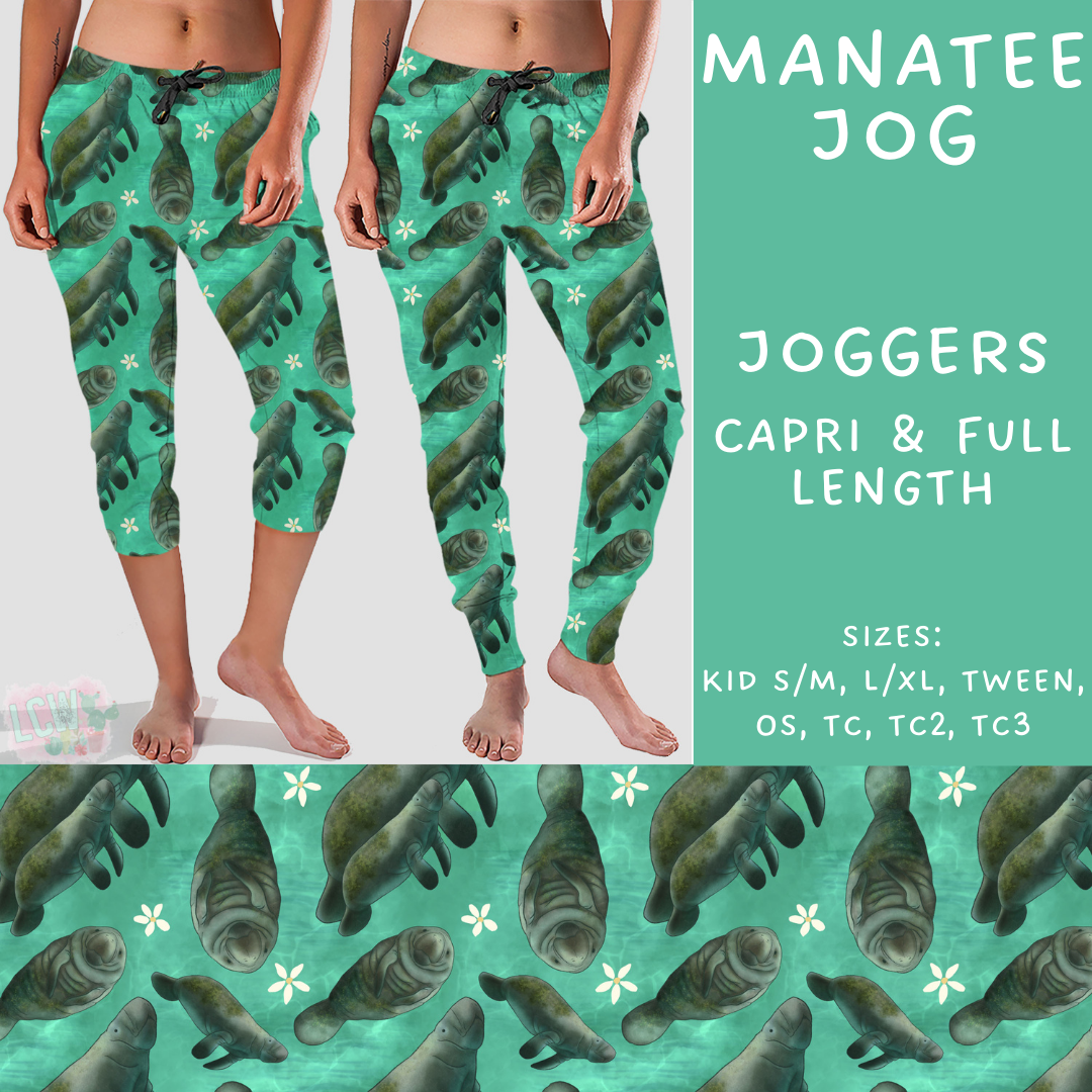 Batch #307 - Sea Life - Closes 3/20 - ETA mid May - Manatee Full and Capri Length Joggers