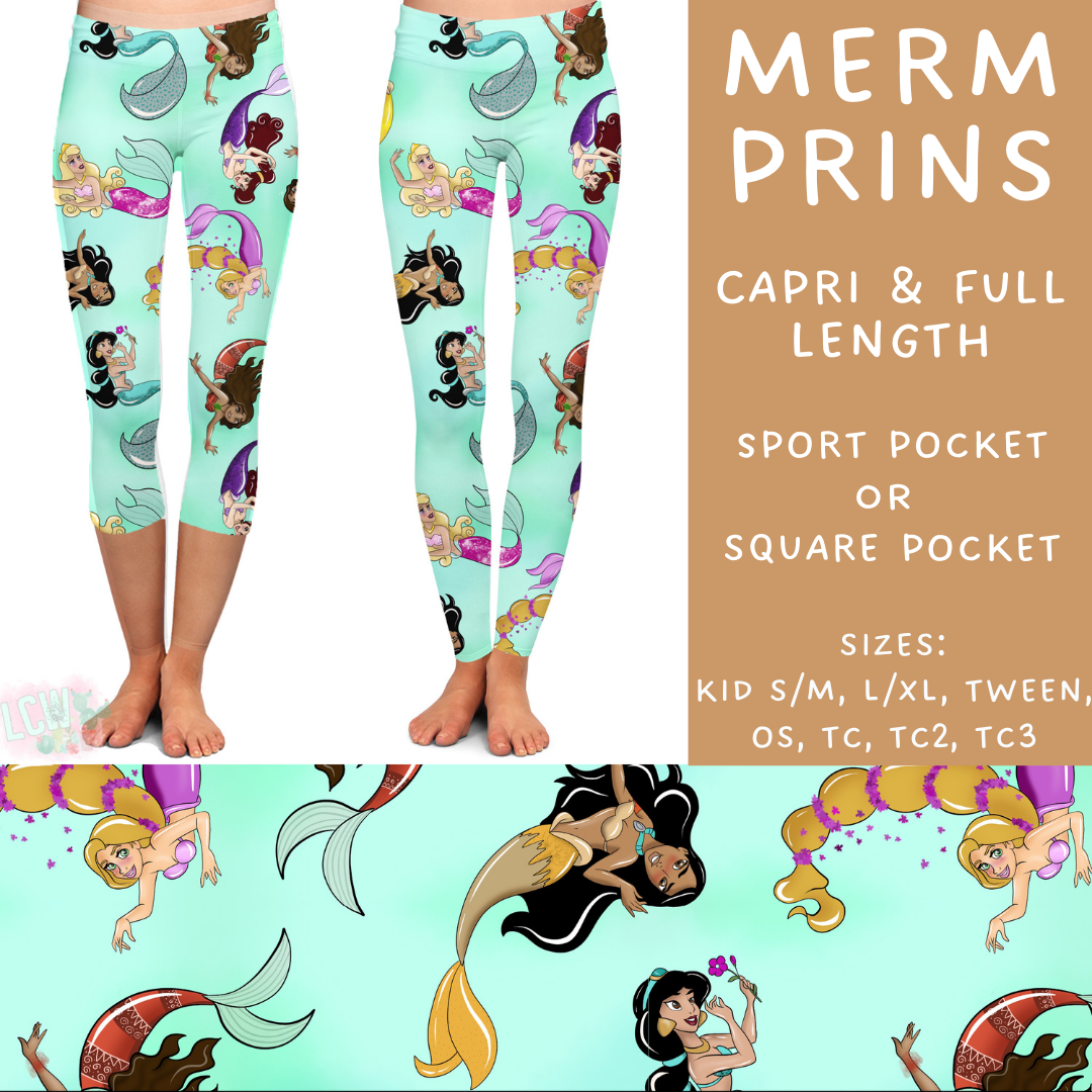 Batch #302 Magical Faves 11 - Closes 3/12 - ETA early/mid May - Merm Prins Full and Capri Length Leggings