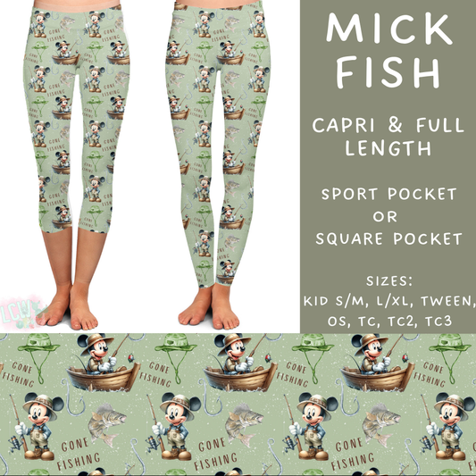 Batch #302 Magical Faves 11 - Closes 3/12 - ETA early/mid May - Mick Fish Full and Capri Length Leggings