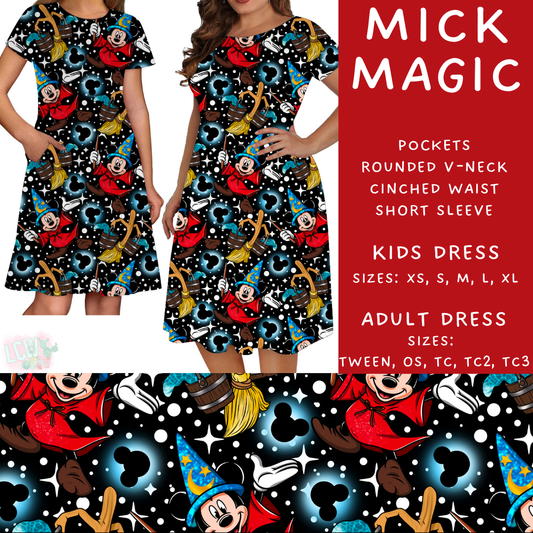 Batch #302 - Magical Faves 11 - Closes 3/12 - ETA early/mid May - Mick Magic Adult & Kids Dresses