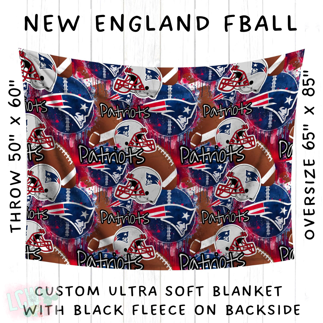 Ready To Ship - New England Fball Blanket