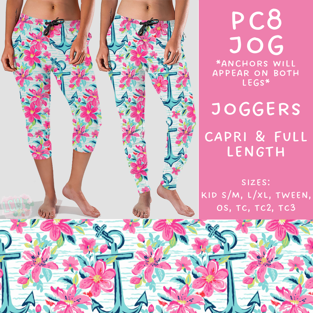 Batch #311 - Preppy Coastal - Closes 3/27 - ETA late May - PC8 Full and Capri Length Joggers