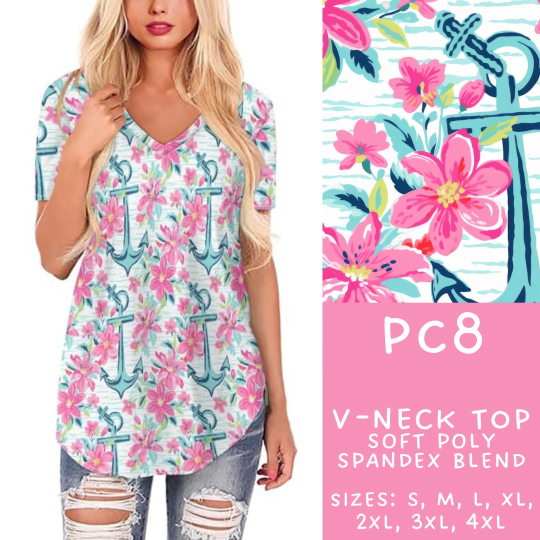 Batch #311 - Preppy Coastal - Closes 3/27 - ETA late May - PC8 V-Neck Tee