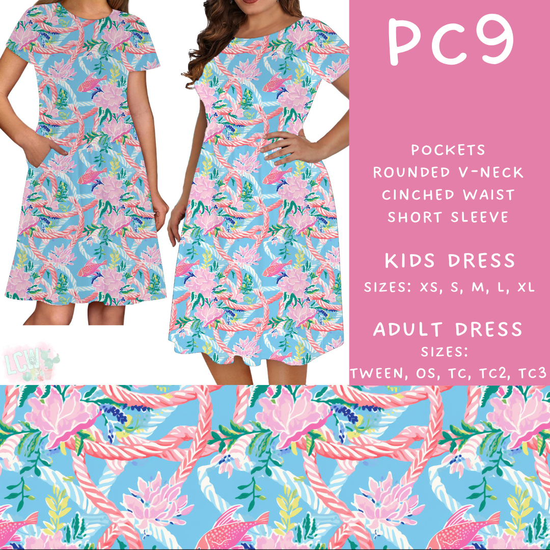 Batch #311 - Preppy Coastal - Closes 3/27 - ETA late May - PC9 Adult & Kids Dresses