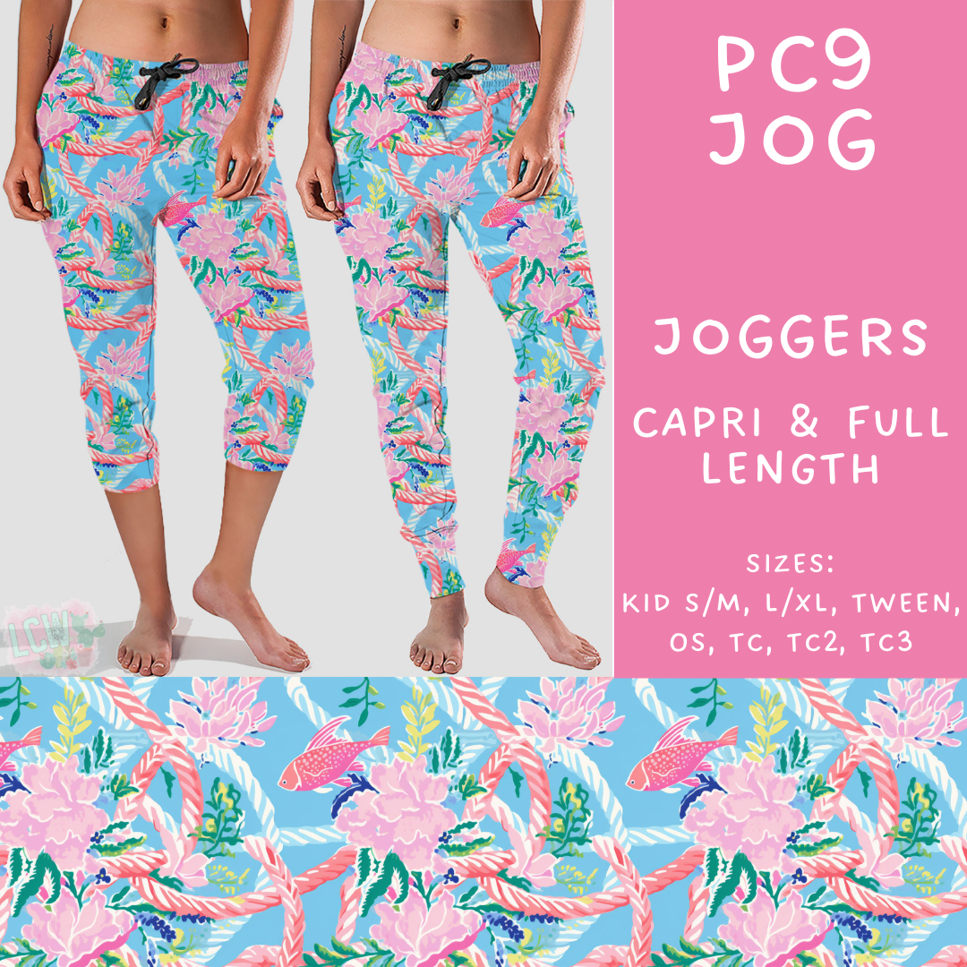 Batch #311 - Preppy Coastal - Closes 3/27 - ETA late May - PC9 Full and Capri Length Joggers