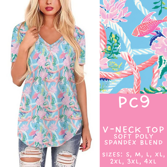 Batch #311 - Preppy Coastal - Closes 3/27 - ETA late May - PC9 V-Neck Tee