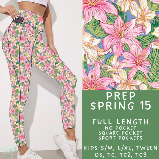 Ready To Ship - Preppy Spring 15 Leggings