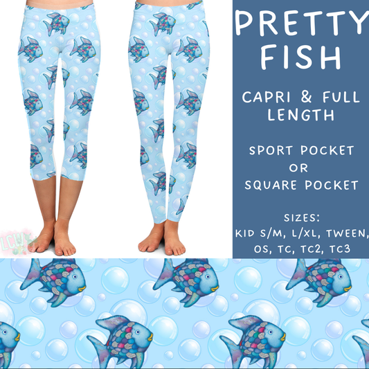 Batch #308 - Storybook Collection 2 - Closes 3/21 - ETA mid May - Pretty Fish Full and Capri Length Leggings