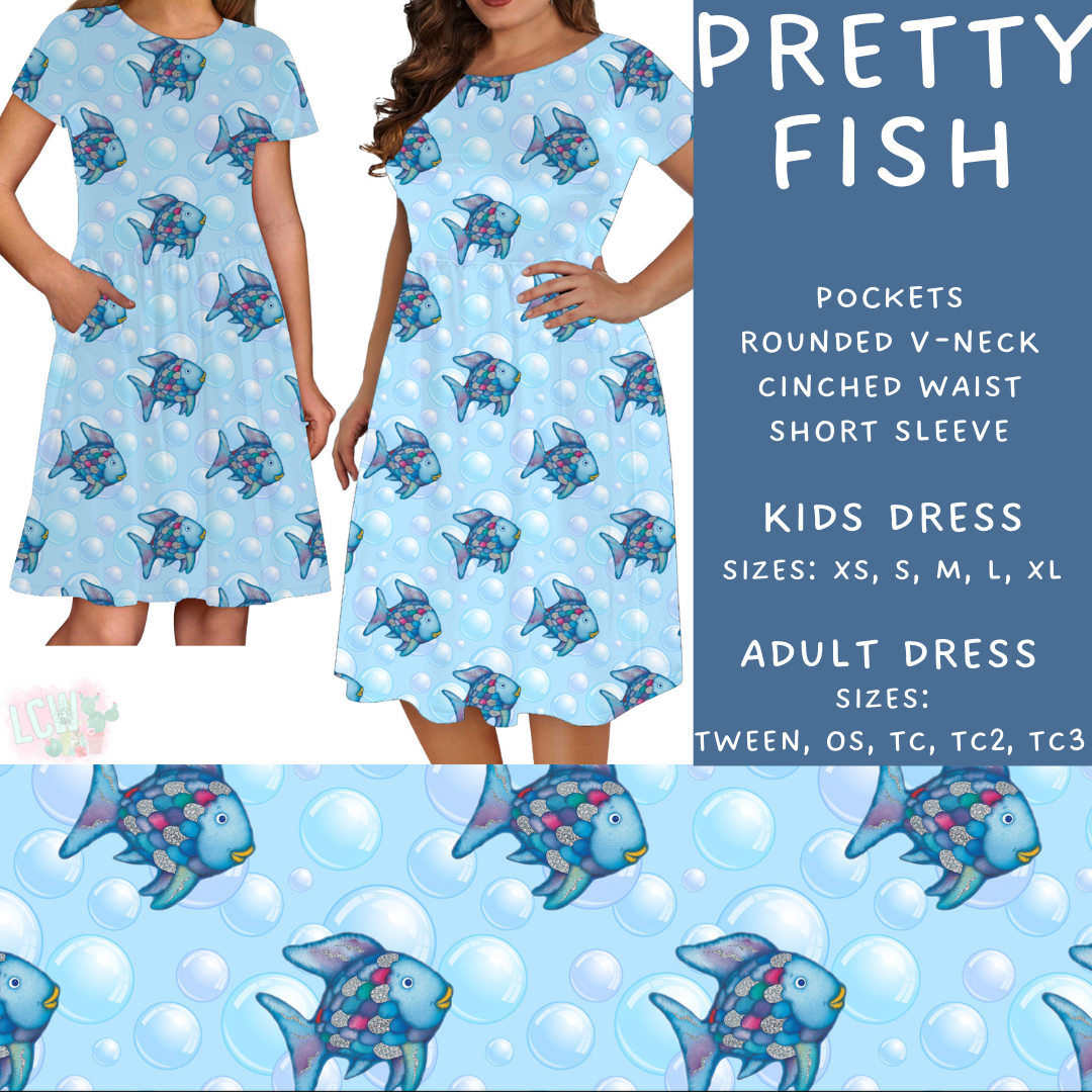 Batch #308 - Storybook Collection 2 - Closes 3/21 - ETA mid May - Pretty Fish Adult & Kids Dresses