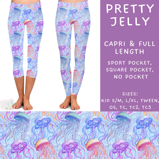 Batch #307 - Sea Life - Closes 3/20 - ETA mid May - Pretty Jelly Full and Capri Length Leggings