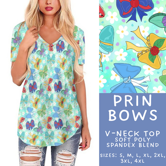 Batch #302 - Magical Faves 11 - Closes 3/12 - ETA early/mid May - Prin Bows V-Neck Tee