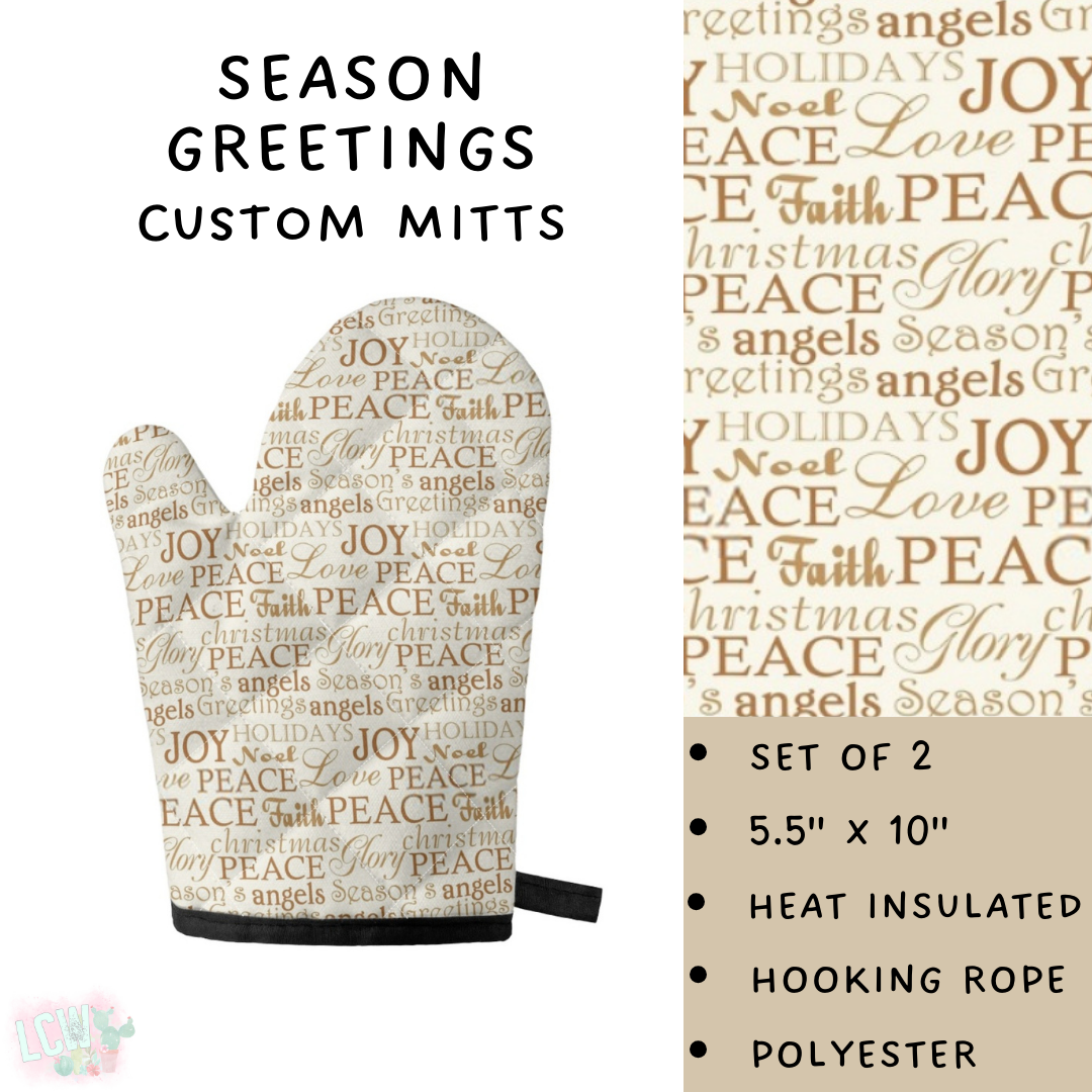 Ready To Ship - Season Greetings Mitts