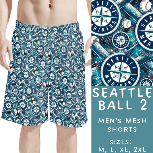 Batch #310 - Men's Baseball Shorts - Closes 3/26 - ETA mid/late May - Seattle Ball 2 Men's Shorts