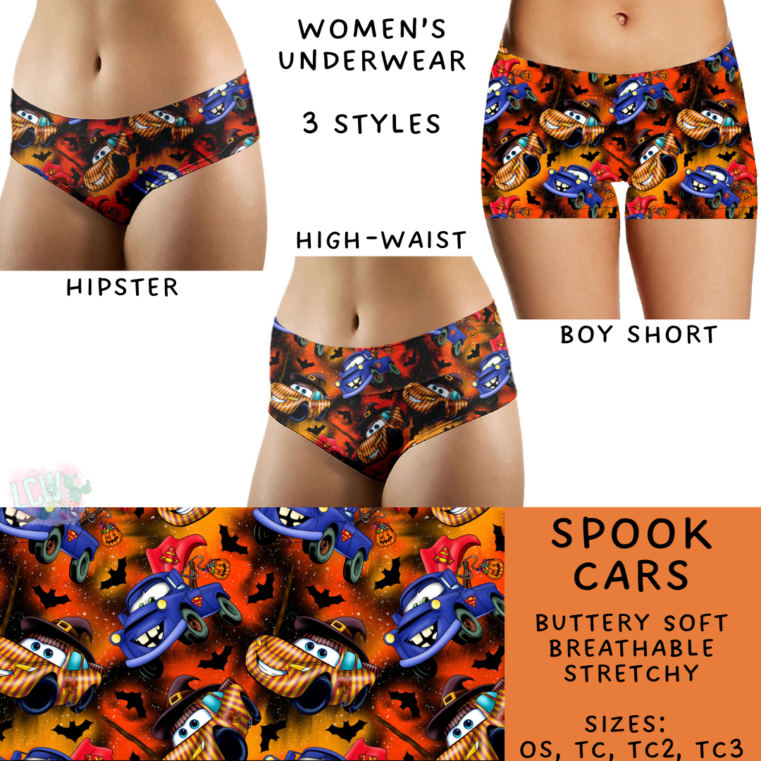 Ready To Ship - Spook Cars Women's Underwear High Waist TC