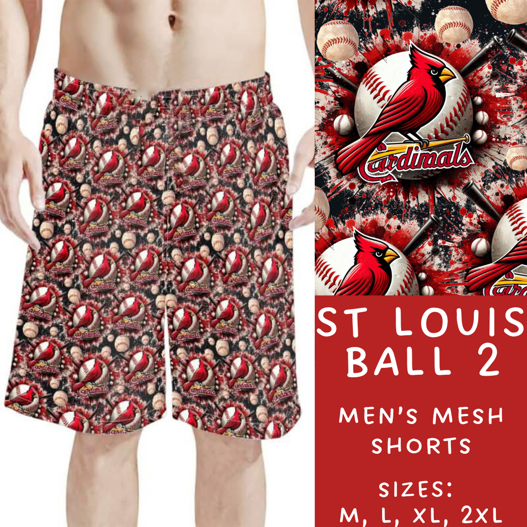 Batch #310 - Men's Baseball Shorts - Closes 3/26 - ETA mid/late May - St Louis Ball 2 Men's Shorts