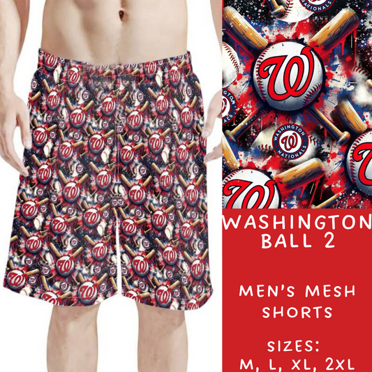 Batch #310 - Men's Baseball Shorts - Closes 3/26 - ETA mid/late May - Washington Ball 2 Men's Shorts